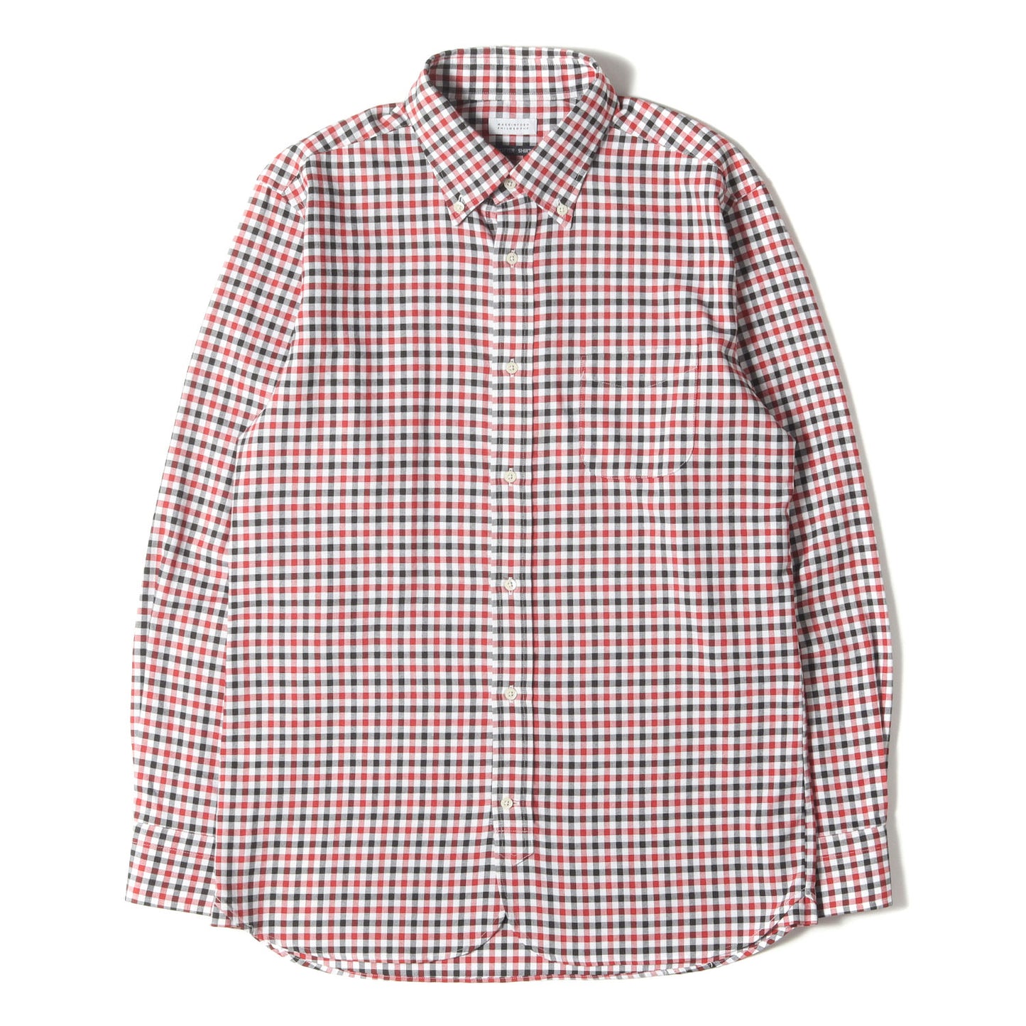 ギンガムチェック ボタンダウン クールマックス シャツ (H1M21-619) / TROTTER SHIRT