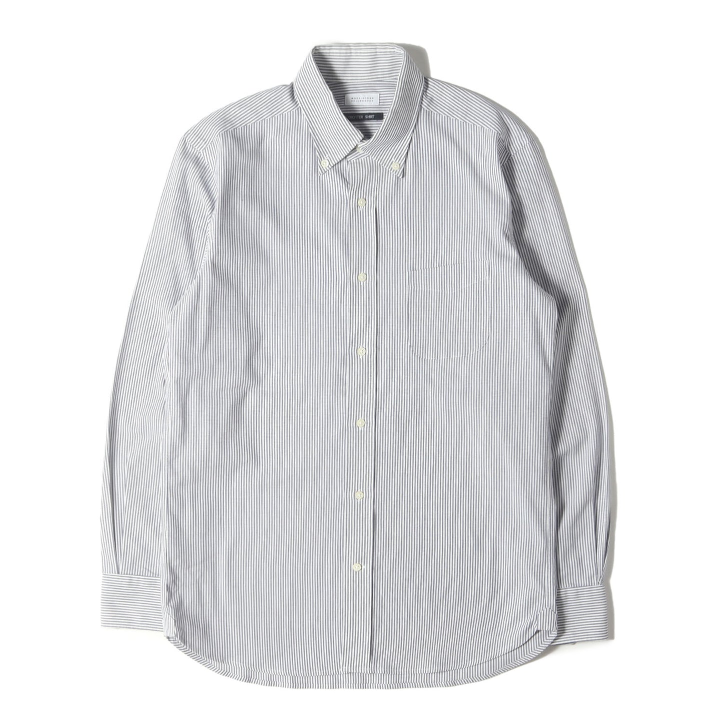 ストライプ ボタンダウン コットン クールマックス ドレス シャツ (H1M24-311) / TROTTER SHIRT MADE IN JAPAN