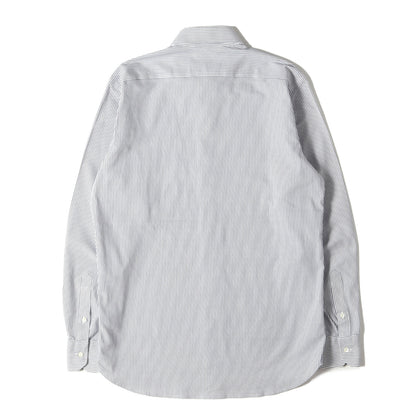 ストライプ ボタンダウン コットン クールマックス ドレス シャツ (H1M24-311) / TROTTER SHIRT MADE IN JAPAN