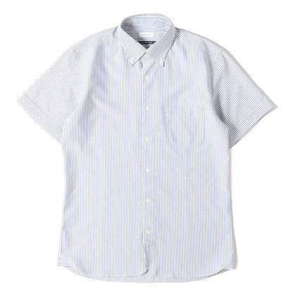 ストライプ ボタンダウン ショートスリーブ シャツ