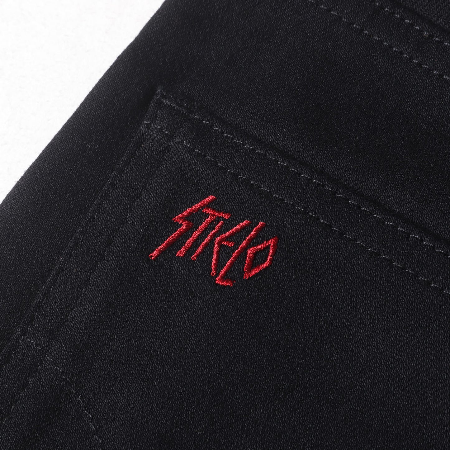 × Stie-lo 刺繍 ブーツカット ストレッチ デニム パンツ (02183AP18)