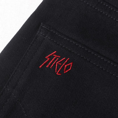 × Stie-lo 刺繍 ブーツカット ストレッチ デニム パンツ (02183AP18)