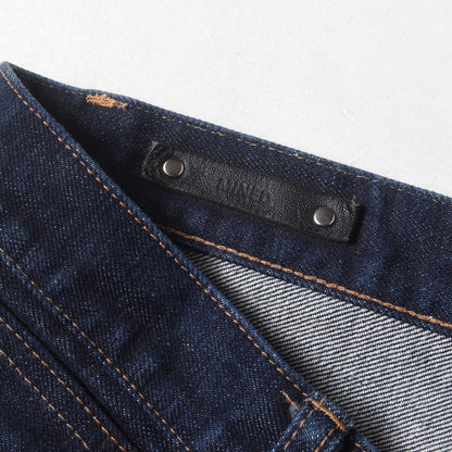 スリム ストレート セルビッジ デニム パンツ (1702-1001)