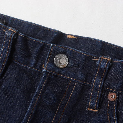 スリム ストレート セルビッジ デニム パンツ (1702-1001)