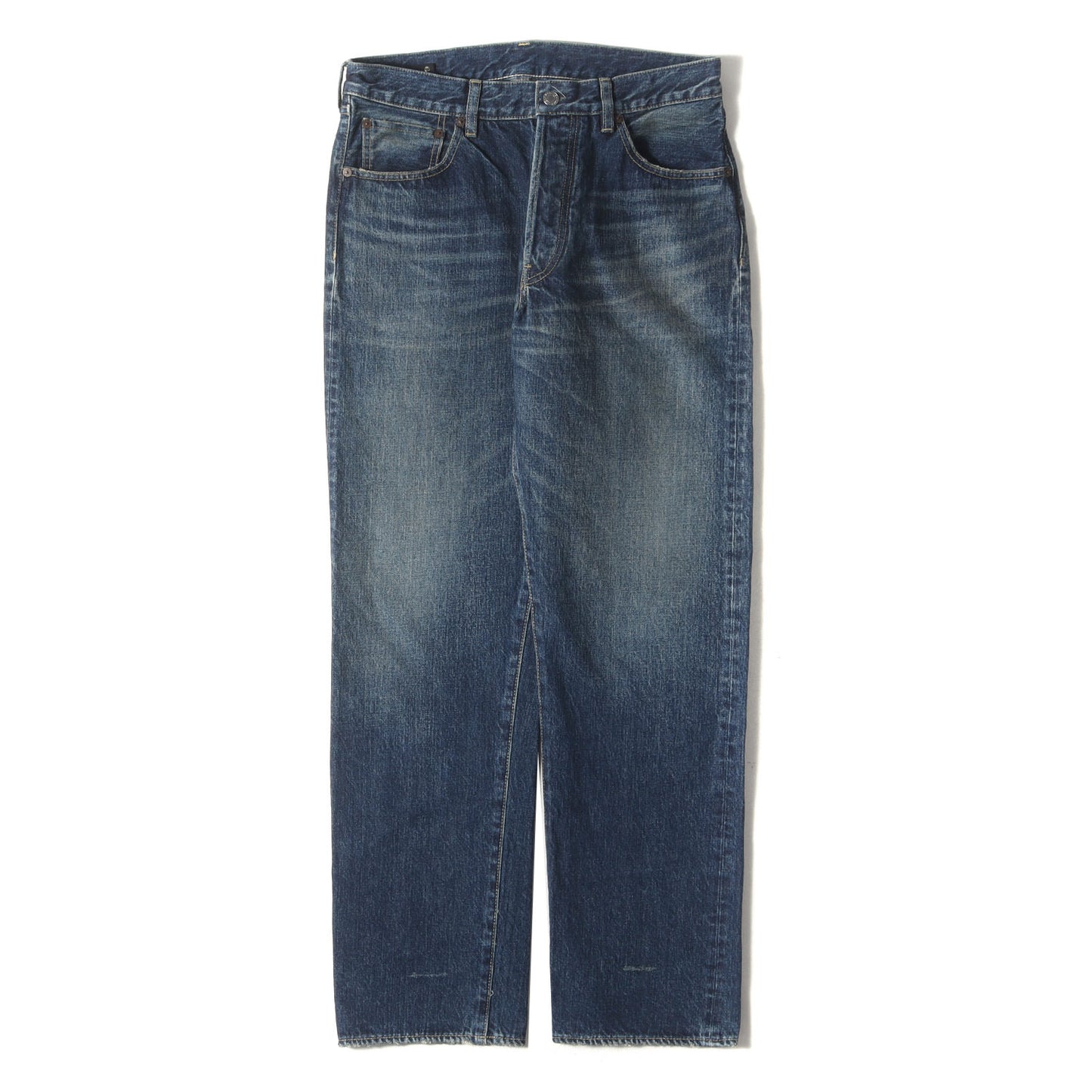 23SS ヴィンテージ加工 ストレート セルビッジ デニム パンツ (L.Straight 5pocket USD 2304-1007)