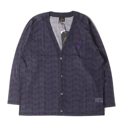 Vネック ポリメッシュ カーディガン (V Neck Cardigan Poly Mesh KP084)