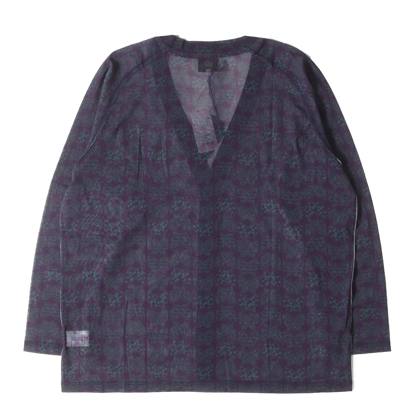 Vネック ポリメッシュ カーディガン (V Neck Cardigan Poly Mesh KP084)