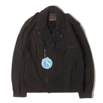 スウェット ダブルブレスト ライダース ジャケット (0263CJ03)