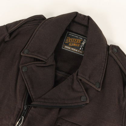 スウェット ダブルブレスト ライダース ジャケット (0263CJ03)