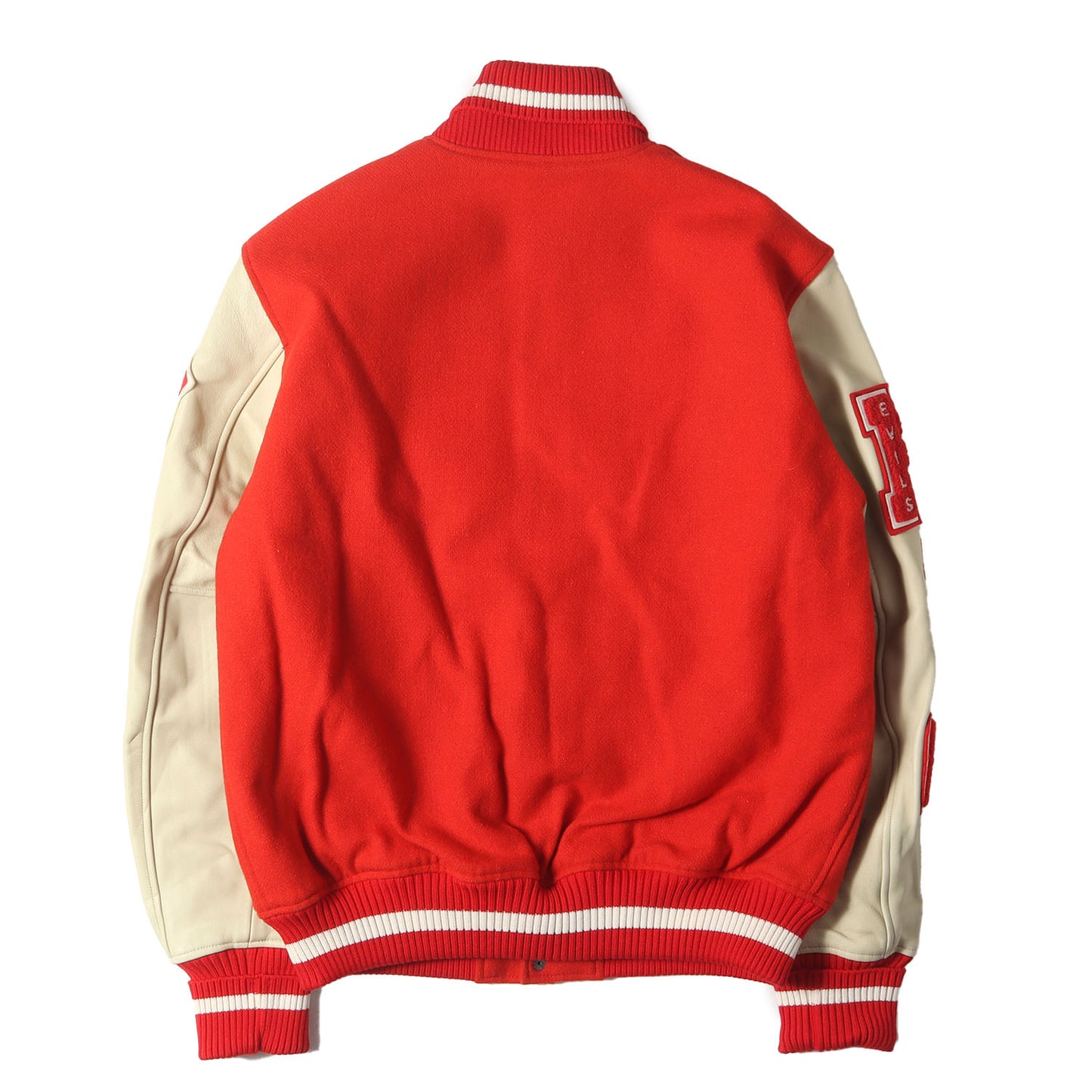 DEVIL 刺繍 レザースリーブ スタジャン (02173AB03)