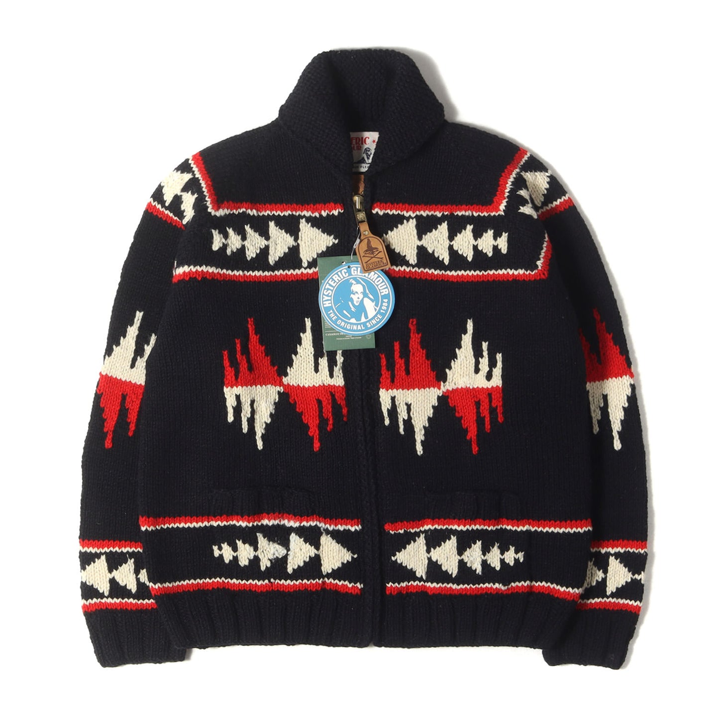 × CANADIAN SWEATER COMPANY カウチン ニット ジップ カーディガン (0263ND03)