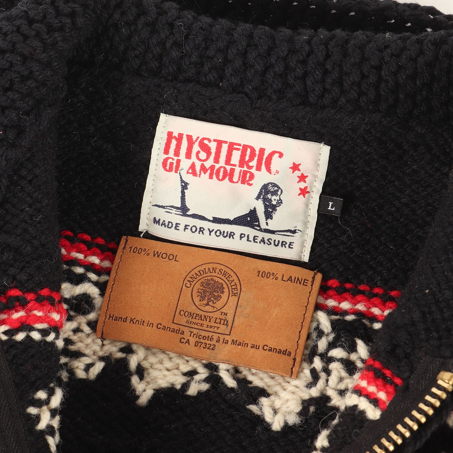 × CANADIAN SWEATER COMPANY カウチン ニット ジップ カーディガン (0263ND03)