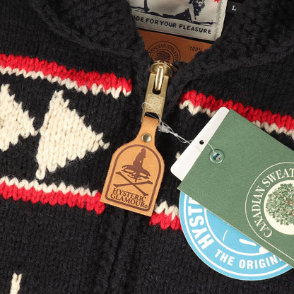 × CANADIAN SWEATER COMPANY カウチン ニット ジップ カーディガン (0263ND03)