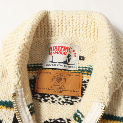 × CANADIAN SWEATER COMPANY カウチン ニット ジップ カーディガン (0263ND03)