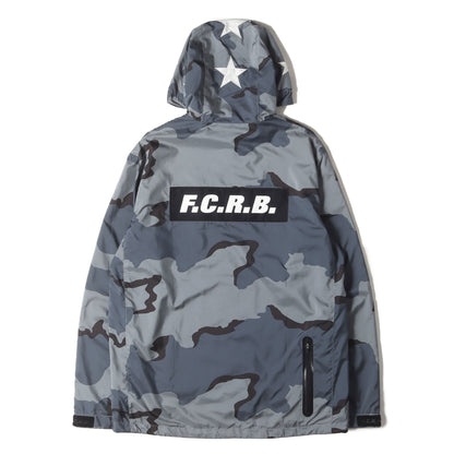 ロゴ刺繍 カモ ポリ ジップアップ パーカー (CAMOUFLAGE PRACTICE JACKET FCRB-167013)
