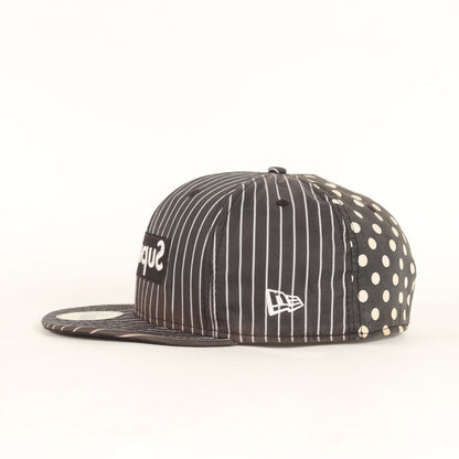 × COMME des GARCONS SHIRTS × NEW ERA BOXロゴ ストライプ ベースボール キャップ