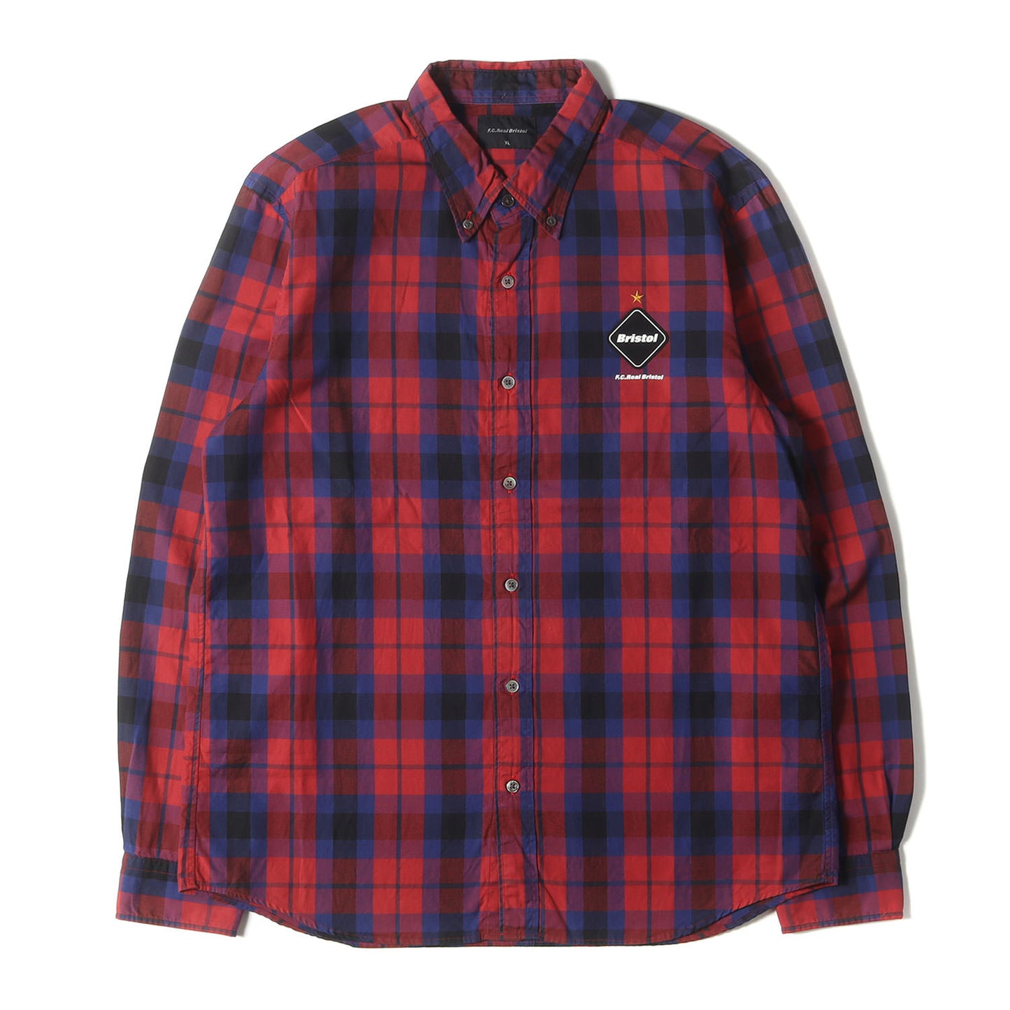 バックプリント チェック オックスフォード シャツ (35 STAR OXFORD CHECK SHIRT FCRB-160029)