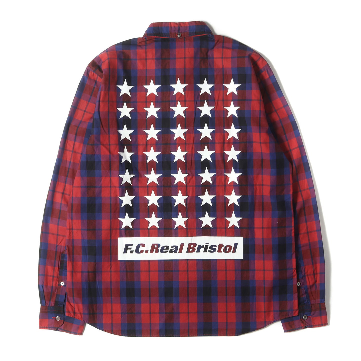 バックプリント チェック オックスフォード シャツ (35 STAR OXFORD CHECK SHIRT FCRB-160029)