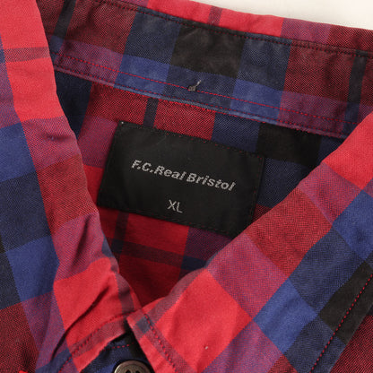バックプリント チェック オックスフォード シャツ (35 STAR OXFORD CHECK SHIRT FCRB-160029)