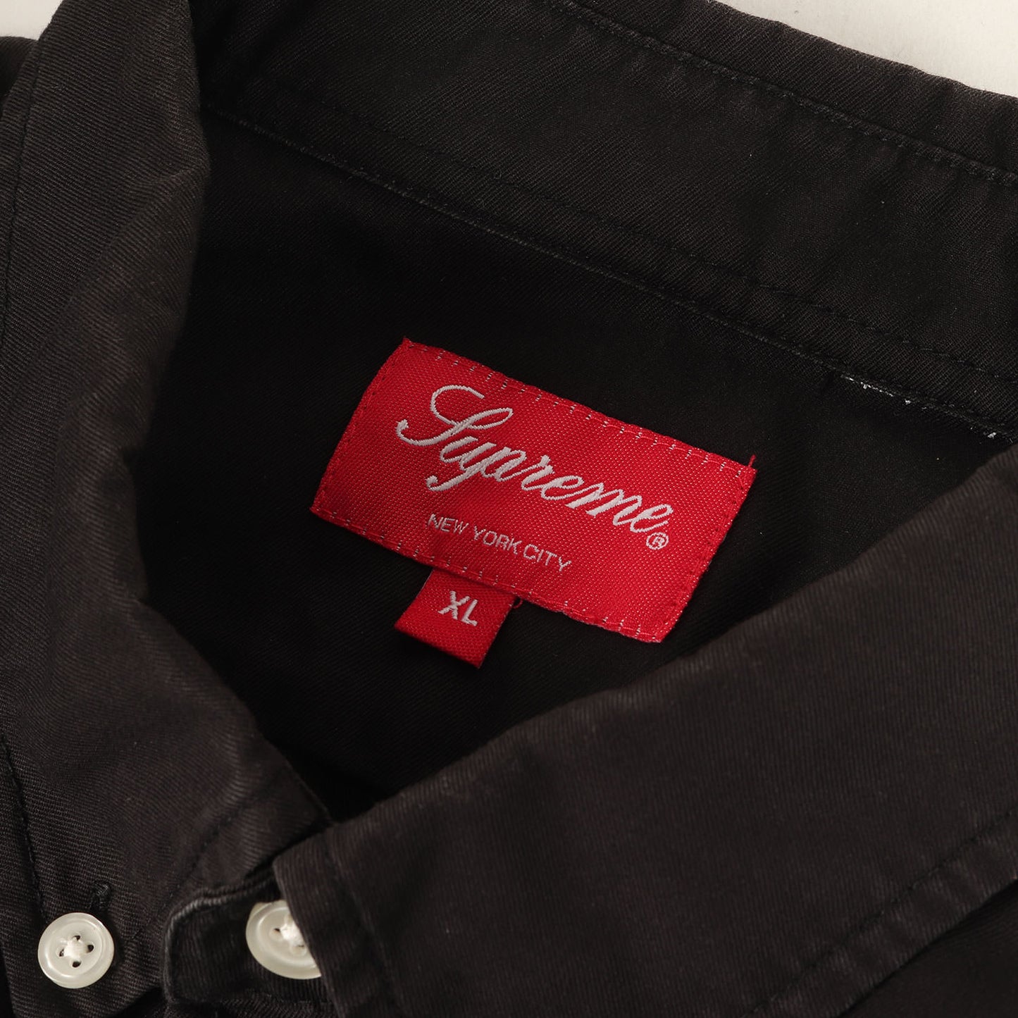 22SS スモールボックスロゴ ボタンダウン ツイル シャツ (Small Box Shirt)