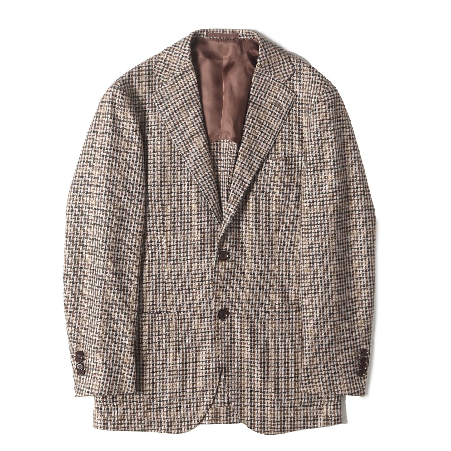 23AW EASY DI PRAY シルクウール ガンクラブチェック ジャケット (21-16-0315-015) / BEAMS F