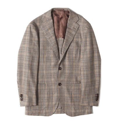 23AW EASY DI PRAY シルクウール ガンクラブチェック ジャケット (21-16-0315-015) / BEAMS F