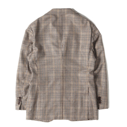 23AW EASY DI PRAY シルクウール ガンクラブチェック ジャケット (21-16-0315-015) / BEAMS F