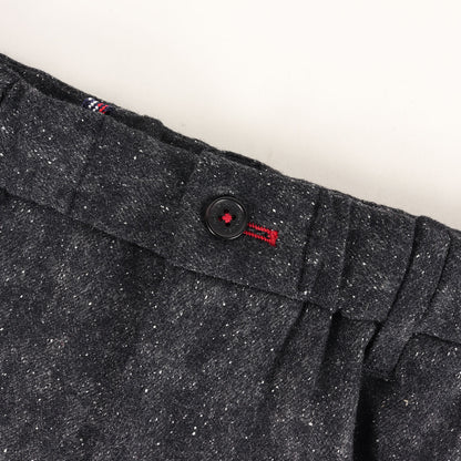 ネップ ストレッチ シルク混ウール トラウザー イージー パンツ (291206 P129S)