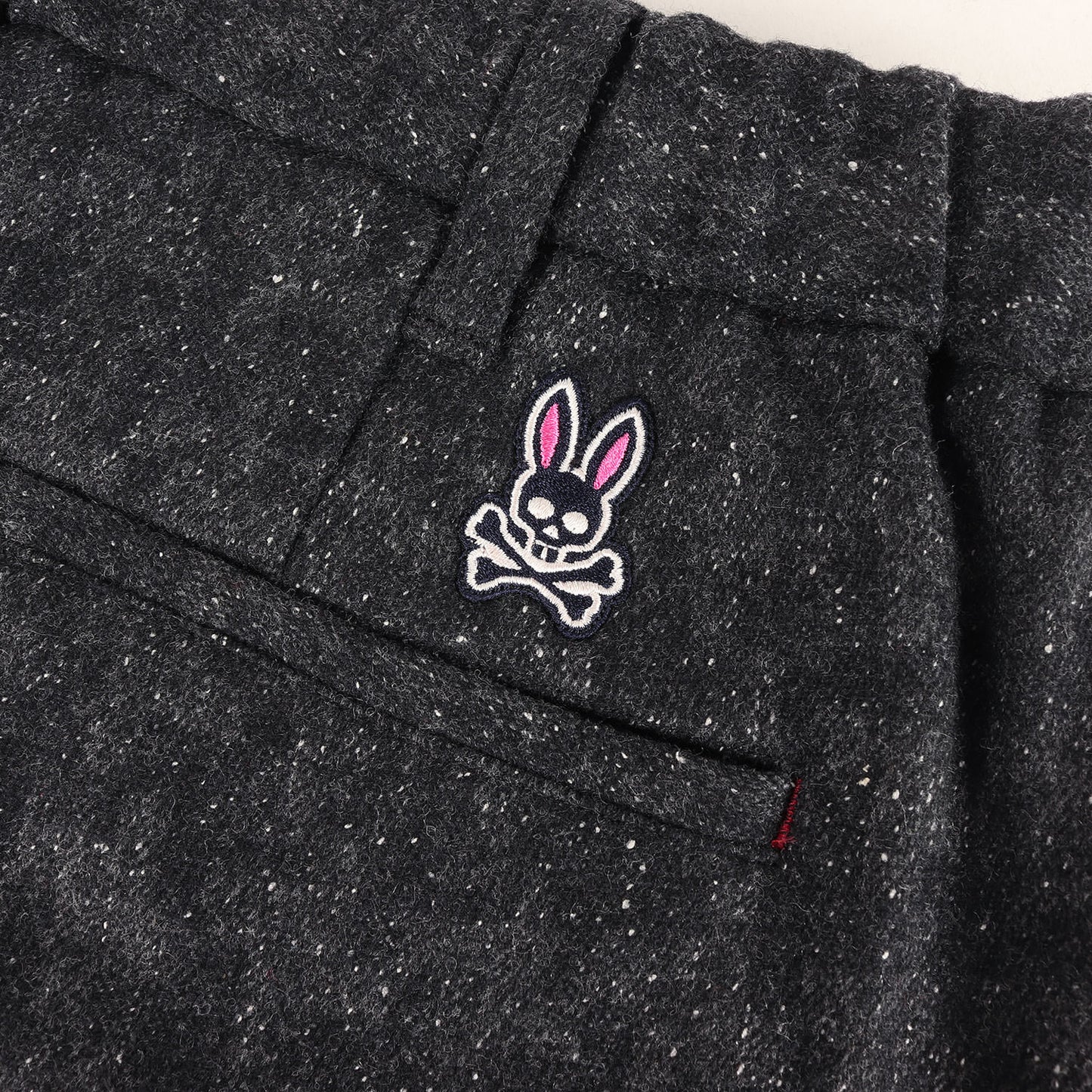 ネップ ストレッチ シルク混ウール トラウザー イージー パンツ (291206 P129S)