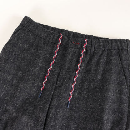 ネップ ストレッチ シルク混ウール トラウザー イージー パンツ (291206 P129S)