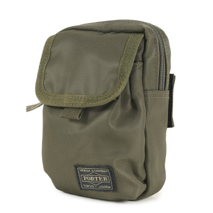 カラビナ付き フラップ ポーチ