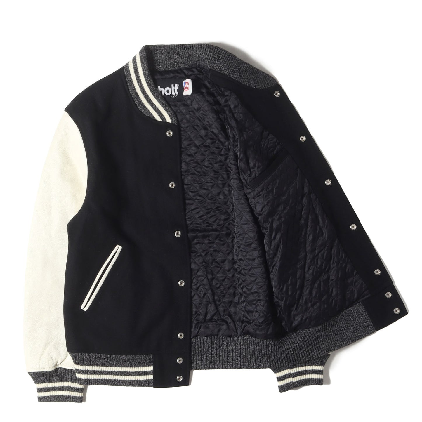 スリーブレザー メルトン スタジャン (3142020)