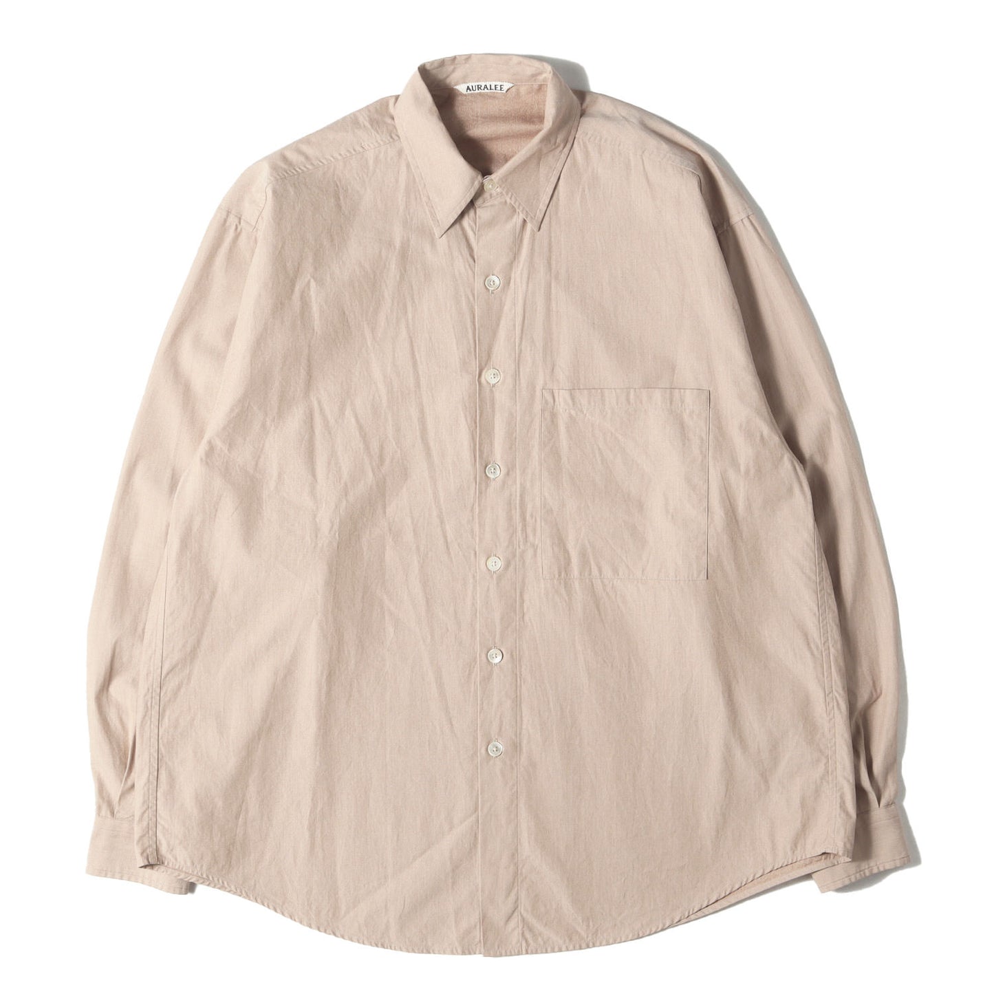 ウォッシュド加工 フィンクスツイル ビッグ シャツ (WASHED FINX TWILL BIG SHIRT A23SS02TN)