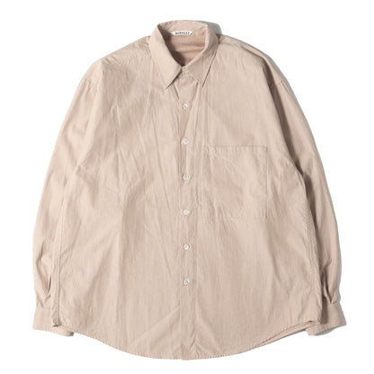 ウォッシュド加工 フィンクスツイル ビッグ シャツ (WASHED FINX TWILL BIG SHIRT A23SS02TN)