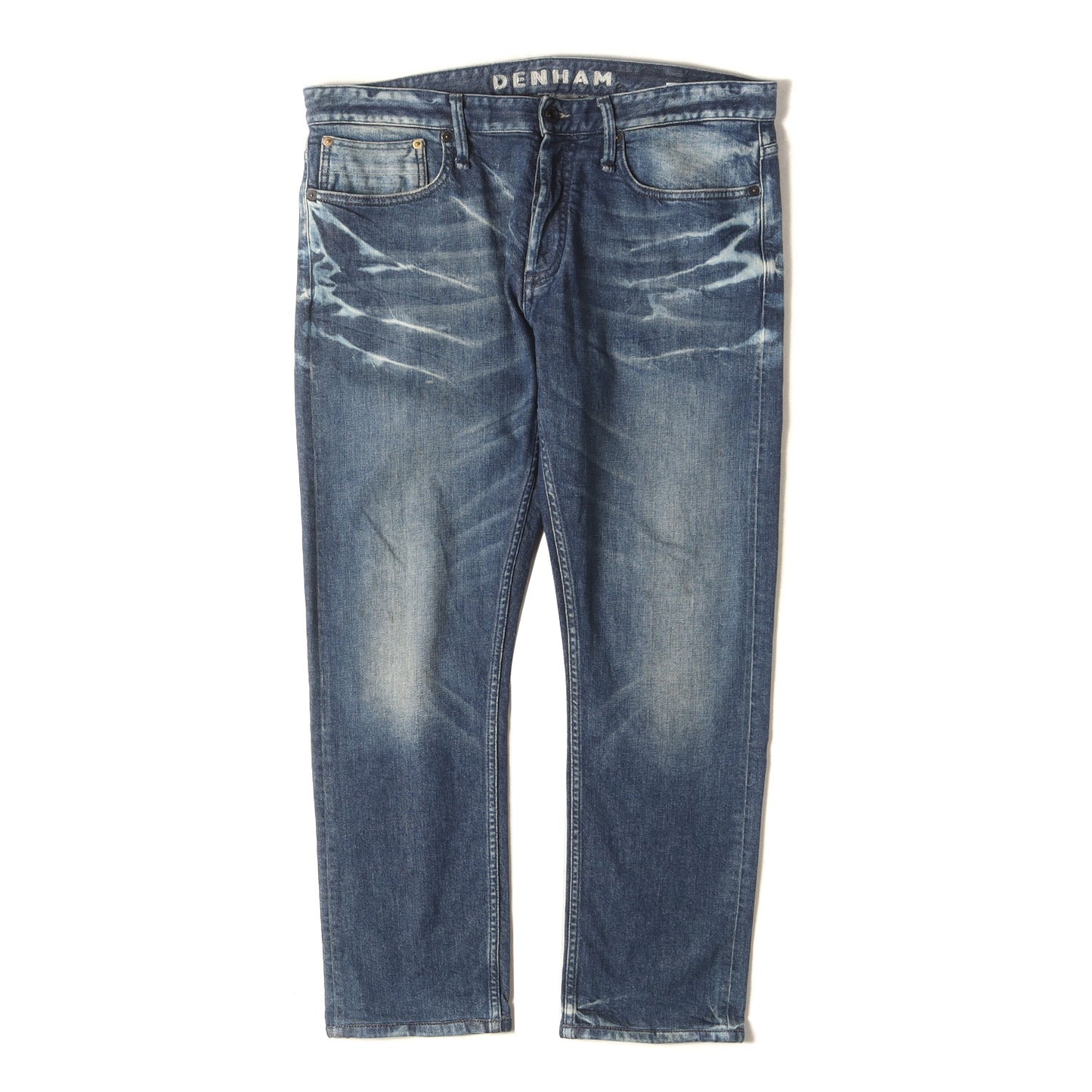ヴィンテージ加工 テーパード ストレッチ デニム パンツ (RAZOR 01-20-01-11-029) / SLIM FIT