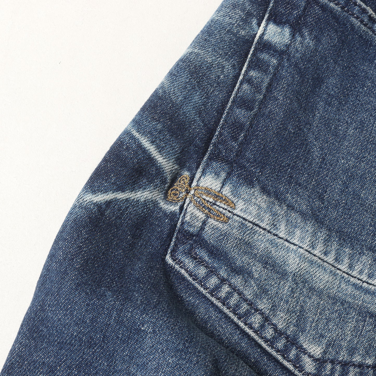 ヴィンテージ加工 テーパード ストレッチ デニム パンツ (RAZOR 01-20-01-11-029) / SLIM FIT