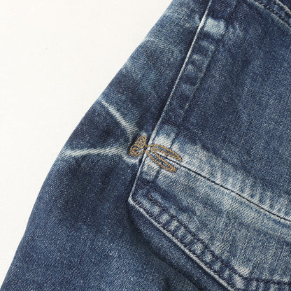 ヴィンテージ加工 テーパード ストレッチ デニム パンツ (RAZOR 01-20-01-11-029) / SLIM FIT