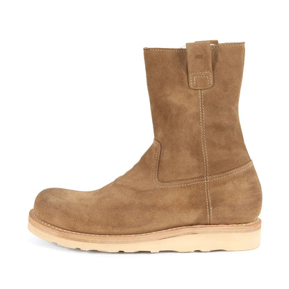24AW インサイドジップ スウェード ワーク ブーツ (WORKER ZIP UP BOOTS COW LEATHER NN-F4503)