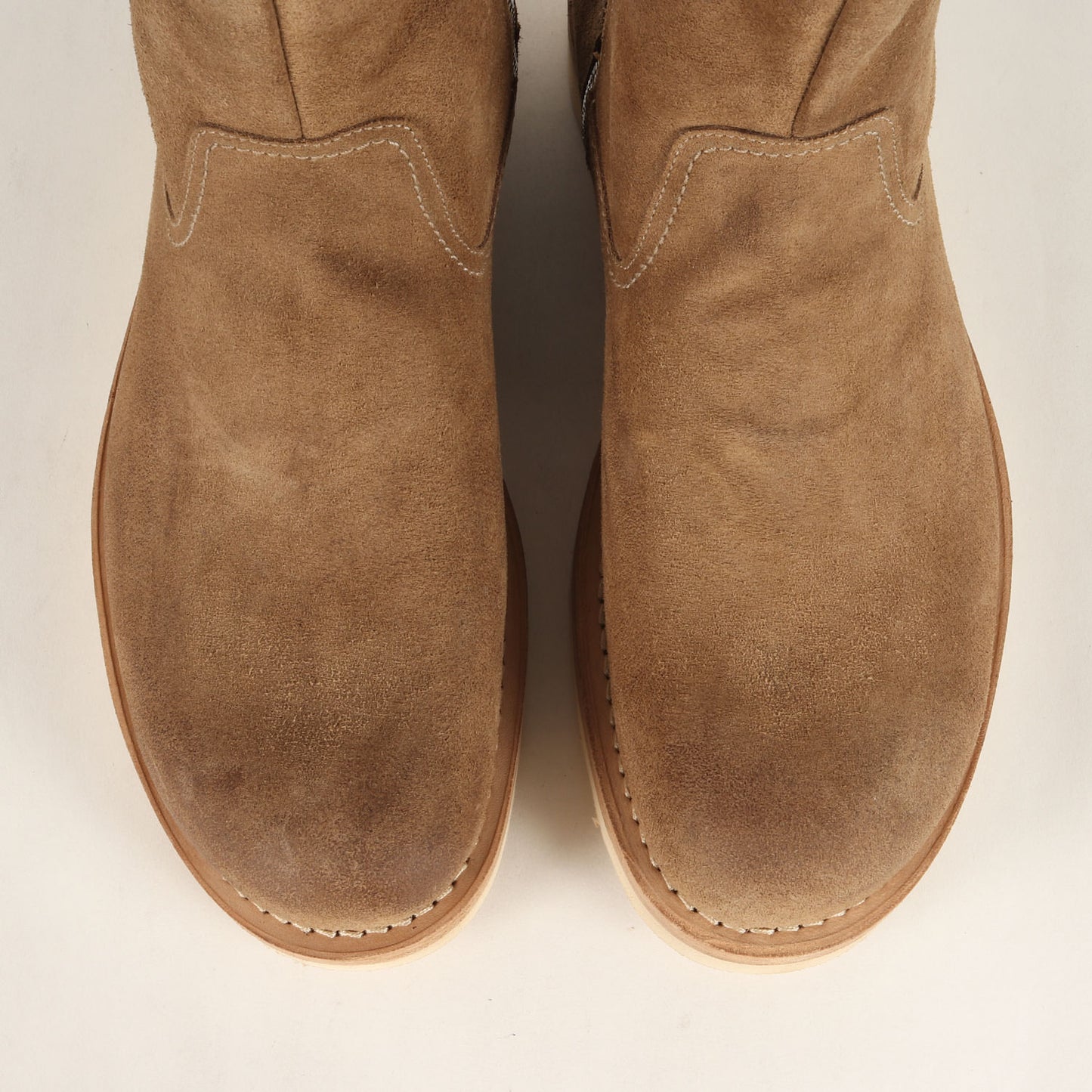 24AW インサイドジップ スウェード ワーク ブーツ (WORKER ZIP UP BOOTS COW LEATHER NN-F4503)