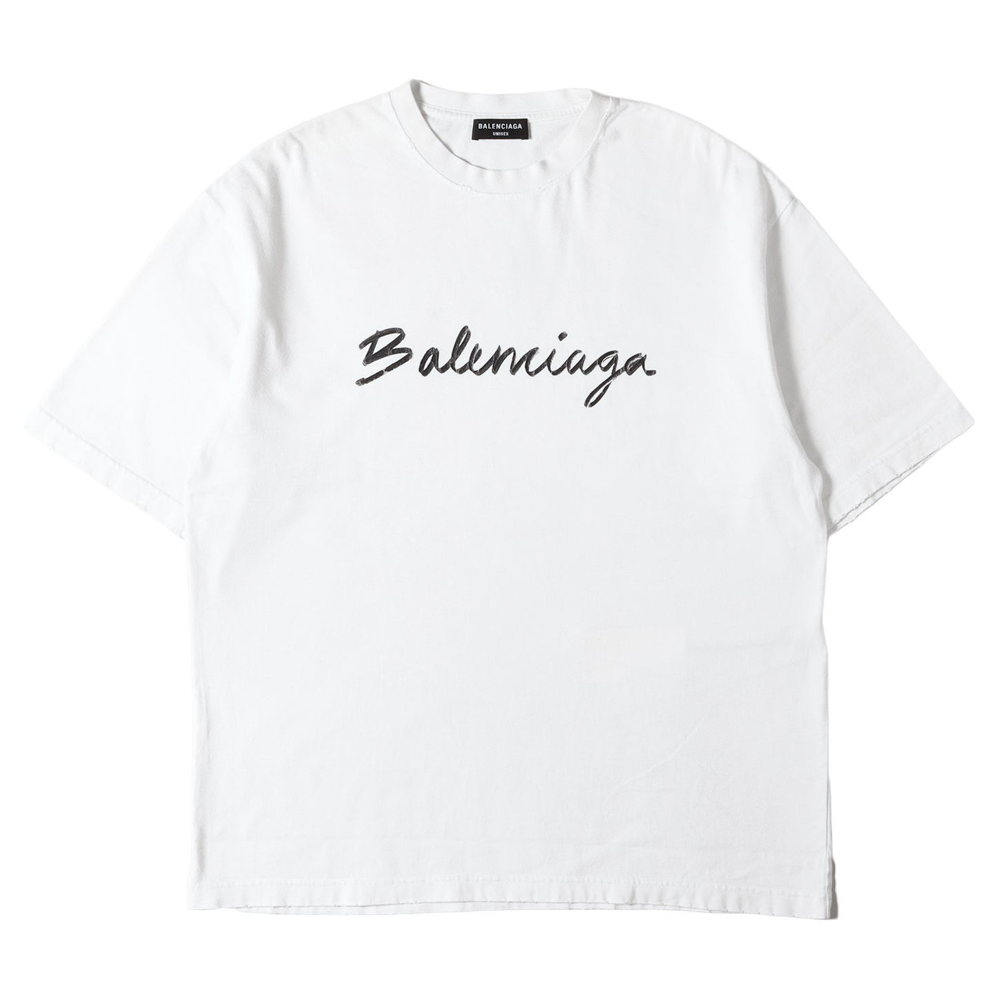 22AW ダメージ加工 シグネチャー ロゴ Tシャツ