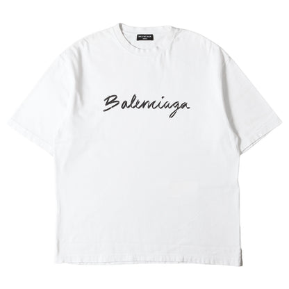 22AW ダメージ加工 シグネチャー ロゴ Tシャツ