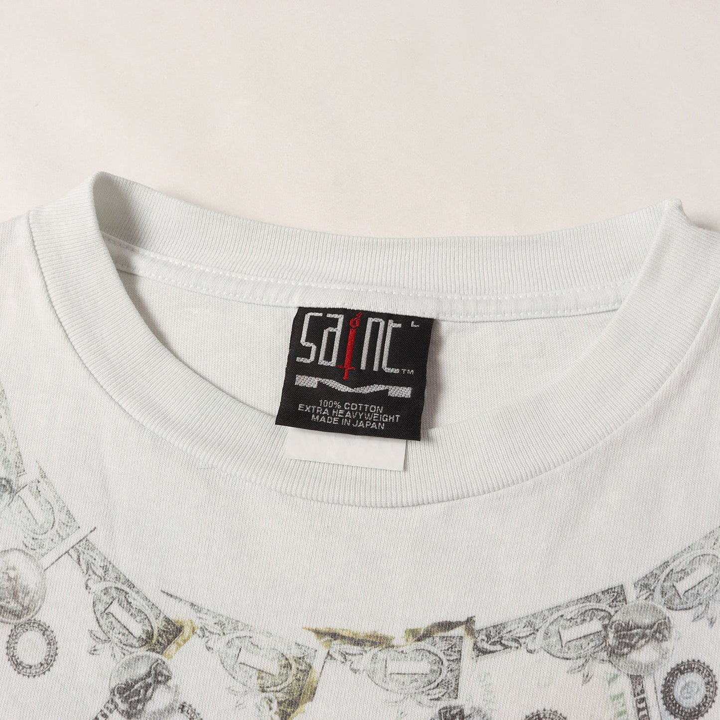 24SS ヴィンテージ加工 グラフィック Tシャツ (SS TEE MONEY)