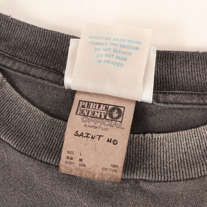 24AW × PUBLIC ENEMY ヴィンテージ加工 グラフィック Tシャツ (SS TEE SNT ENEMYT)