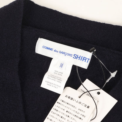 タータンチェック フランネル 切替 ニット カーディガン (W28511)