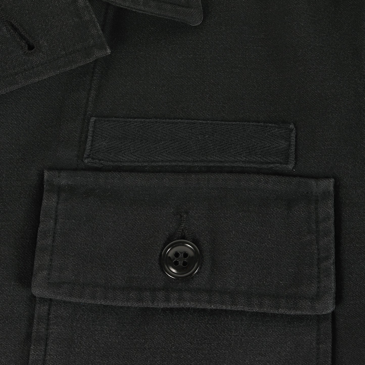 × Ron Herman バックサテン ミリタリー シャツ ジャケット (MILITARY JACKET LBS MB201-1056RHM)