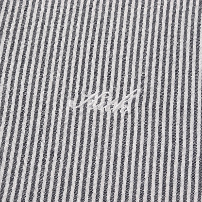 24SS ストライプ シアサッカー ヘンリーネック Tシャツ