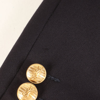 90s - 00s YSL金ボタン ダブルブレスト ブレザー ジャケット / pour homme