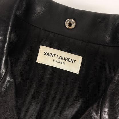 ダブルブレスト ラムレザー ライダースジャケット (L01 397291 Y5OA1)