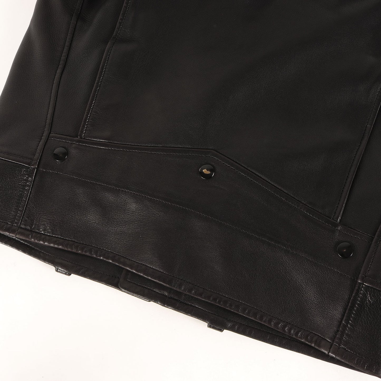 ダブルブレスト ラムレザー ライダースジャケット (L01 397291 Y5OA1)