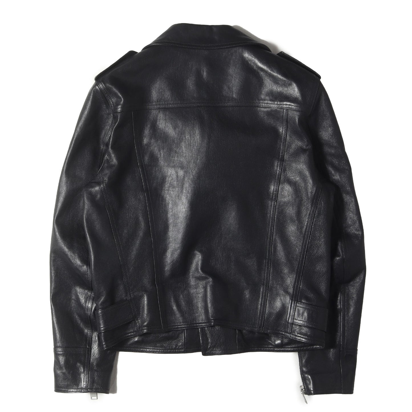 エディ期 マーモットファー ダブルブレスト ライダース ラムレザー ジャケット (361704 Y5GC1)